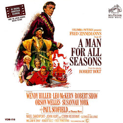 A Man for All Seasons Soundtrack (Various Artists, Georges Delerue) - CD cover