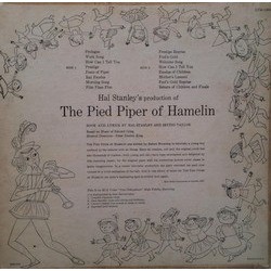The Pied Piper of Hamelin Soundtrack (Original Cast, Edvard Grieg, Irving Taylor) - CD Back cover