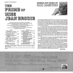 The Prime of Miss Jean Brodie Soundtrack (Various Artists, Rod McKuen, Rod McKuen) - CD Back cover