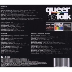 Queer as Folk - The Ultimate Threesome: Seasons Three, Four and Five Soundtrack (Various Artists) - CD Back cover