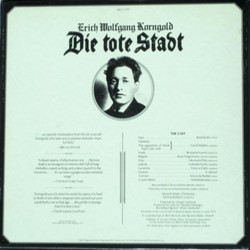 Die Tote Stadt Soundtrack (Erich Wolfgang Korngold) - CD Back cover