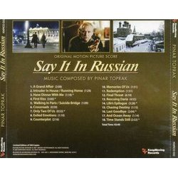 Say It in Russian Soundtrack (Pinar Toprak) - CD Achterzijde