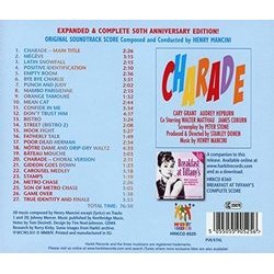 Charade - 50th Anniversary Edition Soundtrack (Henry Mancini) - CD Achterzijde