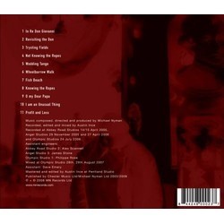 Mozart 252 Soundtrack (Michael Nyman) - CD Back cover