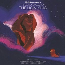 Walt Disney Records The Legacy Collection: The Lion King Soundtrack (Elton John, Tim Rice, Hans Zimmer) - CD cover