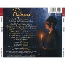 Rebecca Soundtrack (Franz Waxman) - CD Back cover