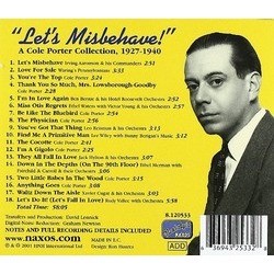 Let's Misbehave! A Cole Porter Collection, 1927-1940 Soundtrack (Various Artists, Cole Porter) - CD Back cover