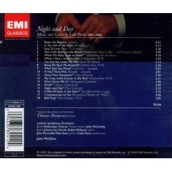 Cole Porter Night and Day: Thomas Hampson Soundtrack (Thomas Hampson, Cole Porter) - CD Back cover