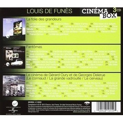 Louis de Funs - Cinema Box Soundtrack (Georges Auric, Georges Delerue, Michel Magne, Michel Polnareff) - CD Back cover
