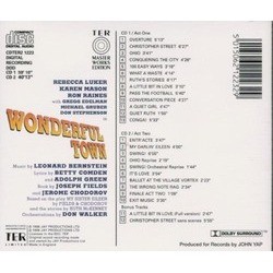 Wonderful Town Soundtrack (Leonard Bernstein, Betty Comden, Adolph Green) - CD Back cover