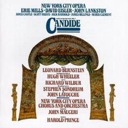 Candide Soundtrack (Leonard Bernstein, Lillian Hellman, John La Touche, Dorothy Parker, Stephen Sondheim, Richard Wilbur) - CD cover