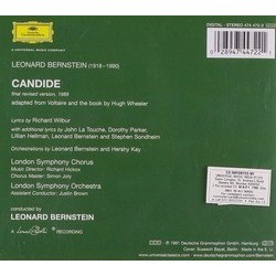 Candide Soundtrack (Leonard Bernstein, Lillian Hellman, John La Touche, Dorothy Parker, Stephen Sondheim, Richard Wilbur) - CD Back cover