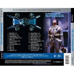 The Last Starfighter Soundtrack (Craig Safan) - CD Back cover