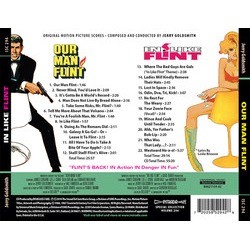 Our Man Flint / In Like Flint Soundtrack (Jerry Goldsmith) - CD Back cover