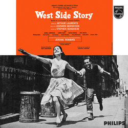 West Side Story Soundtrack (Leonard Bernstein, Carol Lawrence, Chita Rivera, Jerome Robbins, Stephen Sondheim) - CD cover