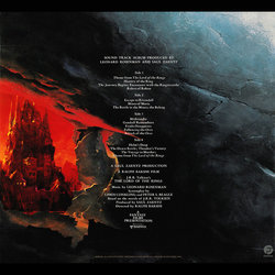 The Lord of the Rings Soundtrack (Leonard Rosenman) - CD Back cover