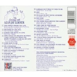 An Evening with Alan Jay Lerner Soundtrack (Various Artists, Alan Jay Lerner ) - CD Back cover