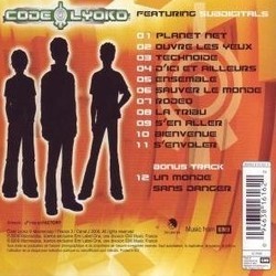 Code Lyoko Soundtrack (Julien Lamassonne, Camille Souvorof) - CD Back cover