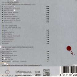 The Erotic And Painful Obsessions Of Jess Franco Soundtrack (Gerhard Heinz) - CD Back cover