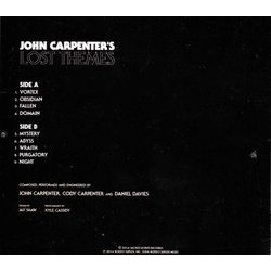 Lost Themes Soundtrack (John Carpenter) - CD Back cover