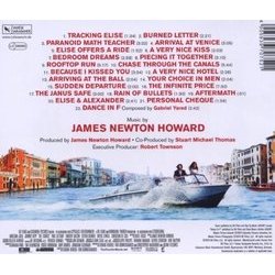 The Tourist Soundtrack (James Newton Howard, Gabriel Yared) - CD Back cover