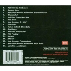 Rain Soundtrack (Various Artists) - CD Back cover