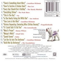There's Something About Mary Soundtrack (Various Artists, Jonathan Richman) - CD Back cover