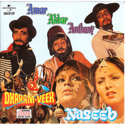 Amar Akbar Anthony / Dharam Veer / Naseeb Soundtrack (Various Artists, Anand Bakshi, Laxmikant Pyarelal) - CD cover