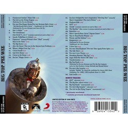 Big Top Pee-wee Soundtrack (Danny Elfman) - CD Achterzijde