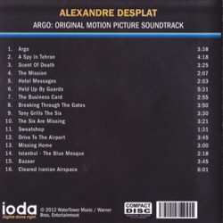 Argo Soundtrack (Alexandre Desplat) - Cartula