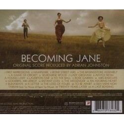 Becoming Jane Soundtrack (Adrian Johnston) - CD Trasero