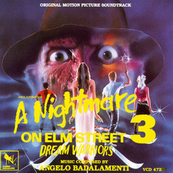 A Nightmare on Elm Street 3: Dream Warriors Soundtrack (Angelo Badalamenti) - CD cover