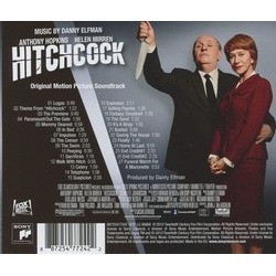 Hitchcock Soundtrack (Danny Elfman) - CD Back cover