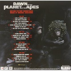 Dawn of the Planet of the Apes Soundtrack (Michael Giacchino) - CD Back cover
