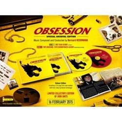 Obsession Soundtrack (Bernard Herrmann) - CD Back cover