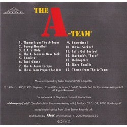 The A-Team Soundtrack (Pete Carpenter, Mike Post) - CD Back cover