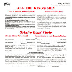 All The King's Men Soundtrack (Richard Rodney Bennett) - CD Back cover