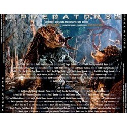 Predators Soundtrack (John Debney, Alan Silvestri) - CD Back cover