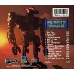 Robot Wars Soundtrack (David Arkenstone) - CD Back cover