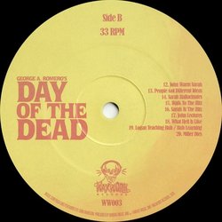 Day of the Dead Soundtrack (John Harrison) - CD Back cover