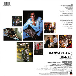 Frantic Soundtrack (Ennio Morricone) - CD Back cover