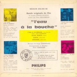 L'Eau  la Bouche Soundtrack (Serge Gainsbourg) - CD Back cover