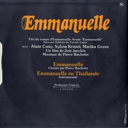 Emmanuelle Soundtrack (Pierre Bachelet) - CD Back cover