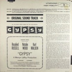 Gypsy Soundtrack (Original Cast, Stephen Sondheim, Jule Styne) - CD Back cover