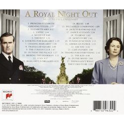 A Royal Night Out Soundtrack (Paul Englishby) - CD Back cover
