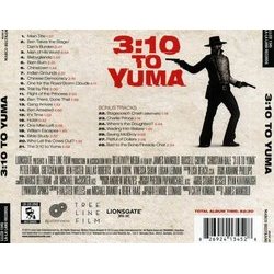 3:10 to Yuma Soundtrack (Marco Beltrami) - CD Back cover