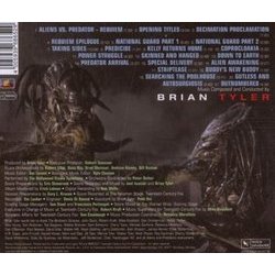 AVPR: Aliens vs Predator - Requiem Soundtrack (Brian Tyler) - CD Back cover