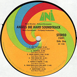 Angels Die Hard Soundtrack (Various Artists, Richard Hieronymus) - cd-inlay