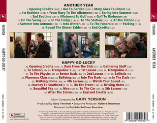 Another Year Soundtrack (Gary Yershon) - CD Back cover