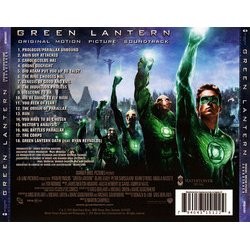 Green Lantern Soundtrack (James Newton Howard) - CD Back cover